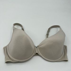 Cacique Beige Lightly Lined T Shirt Bra 42F      42DDD